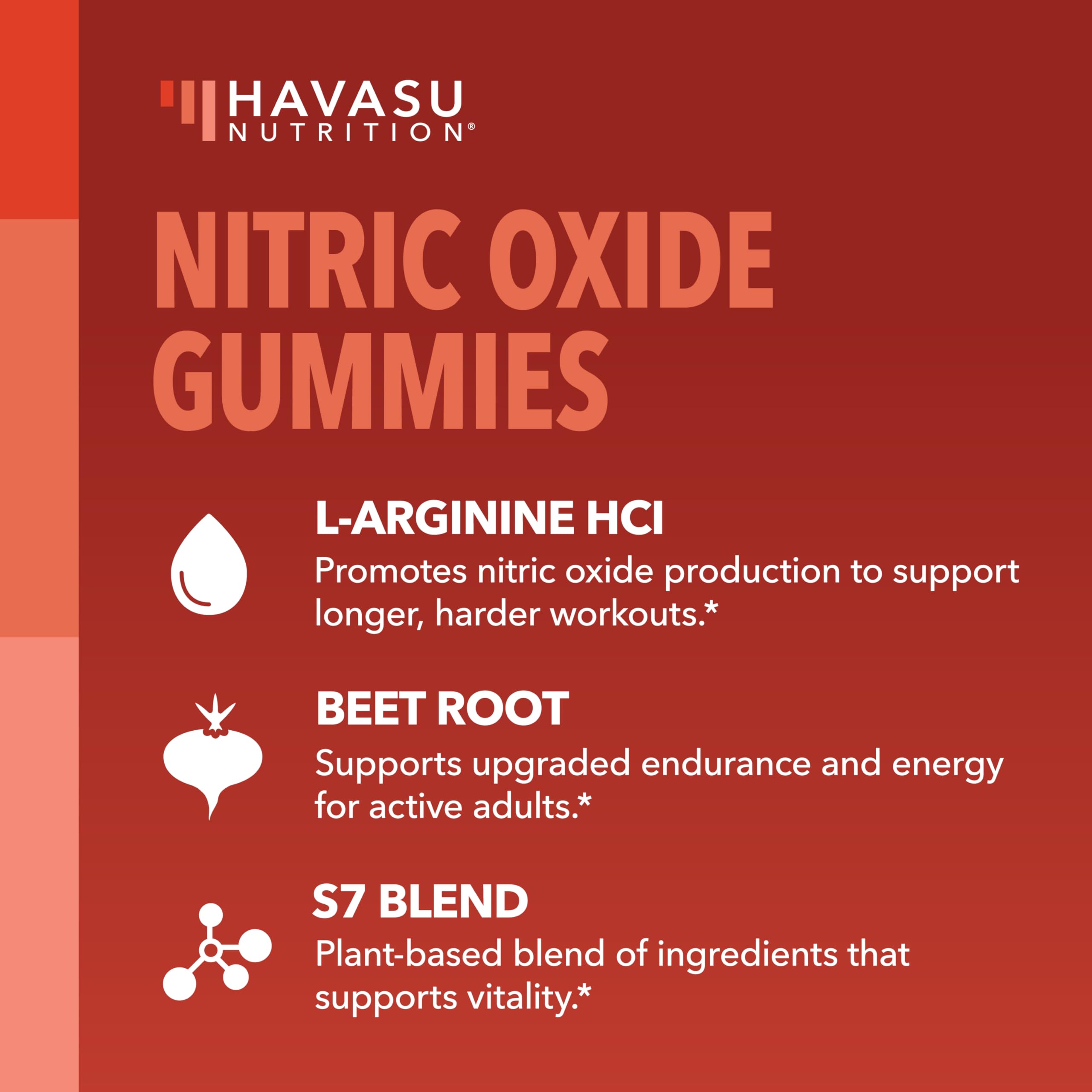 HAVASU NUTRITION etiqueta con ingredientes y datos nutricionales