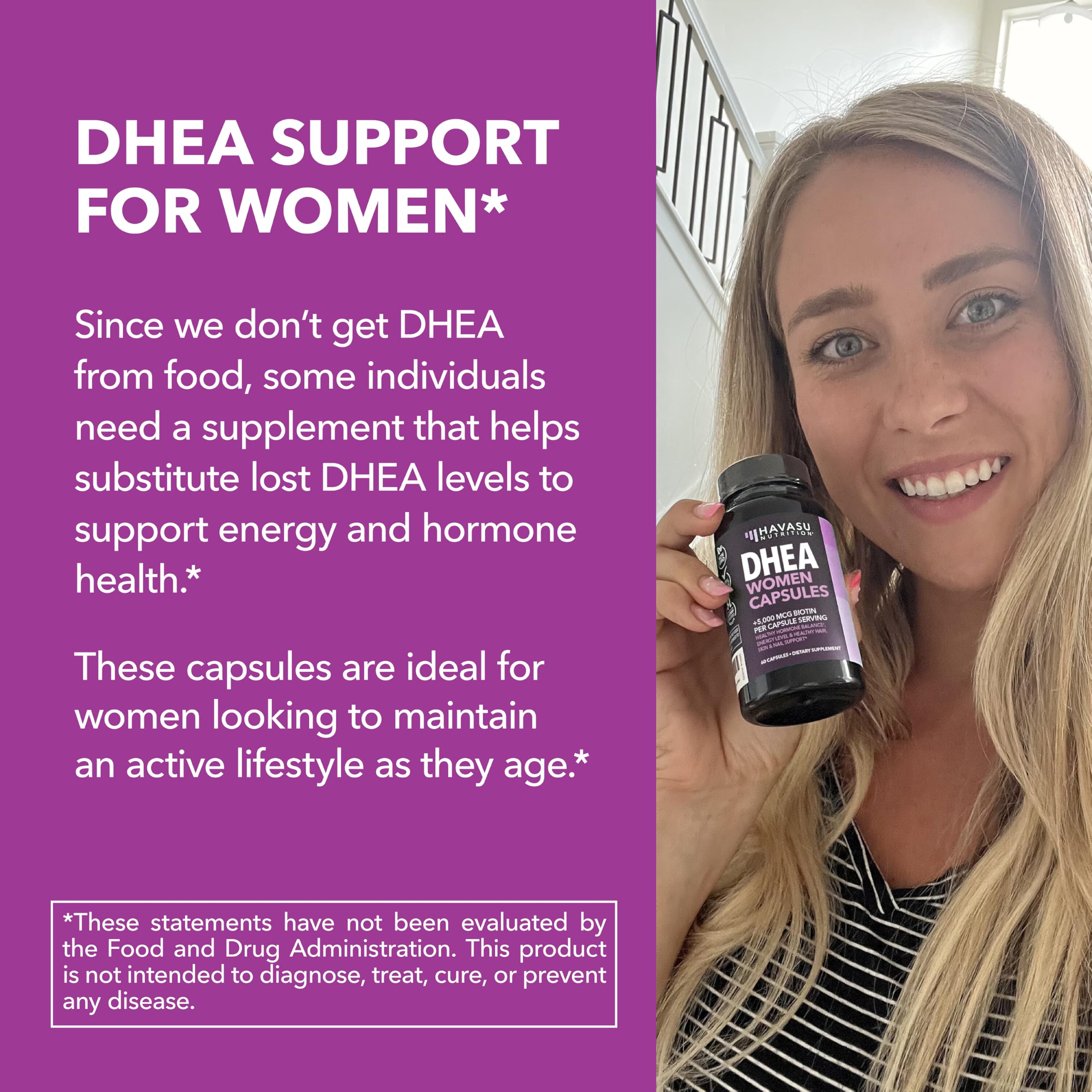 HAVASU NUTRITION mujer tomando suplemento integrando rutina diaria
