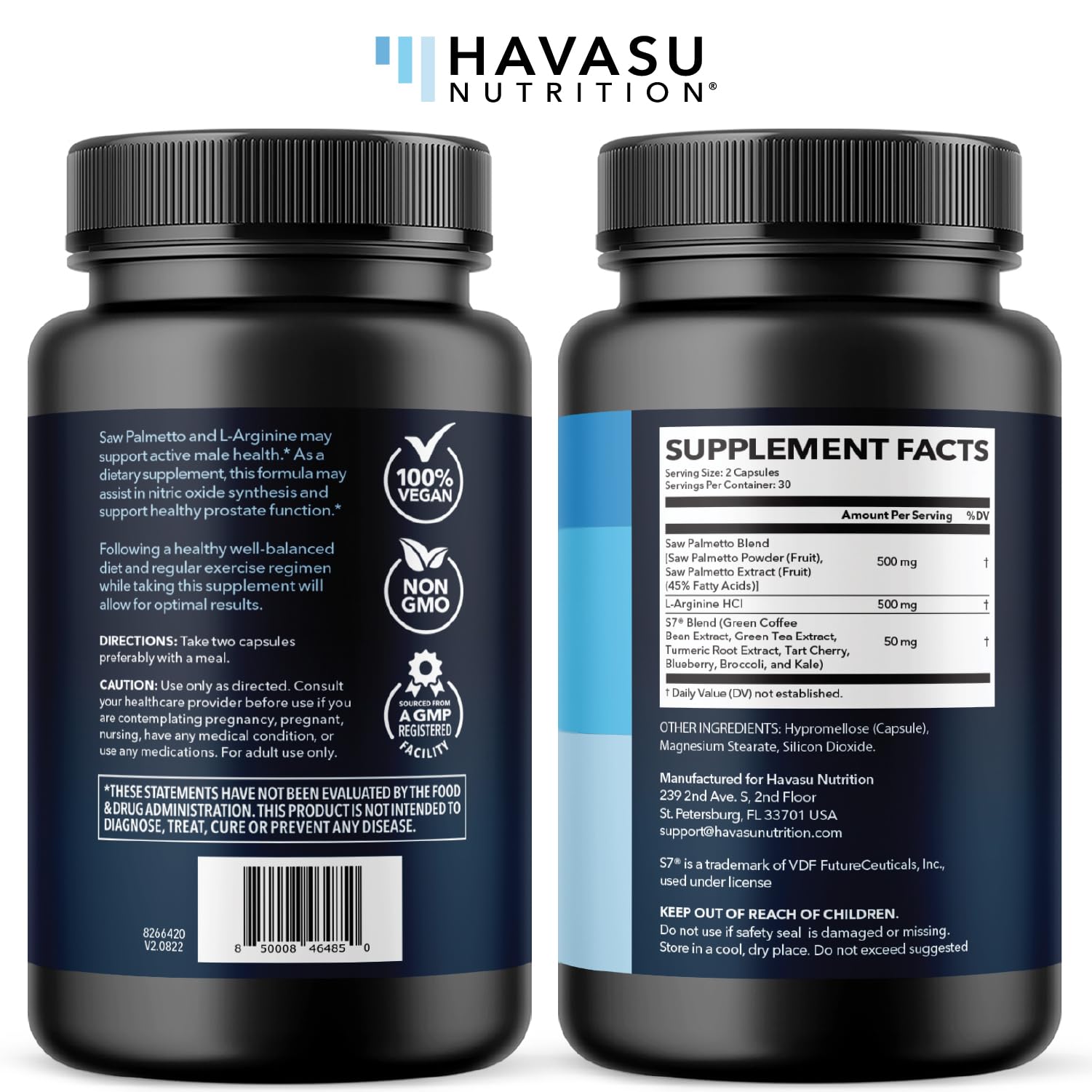 HAVASU NUTRITION envase sobre mesa enfatizando suministro de 30 días