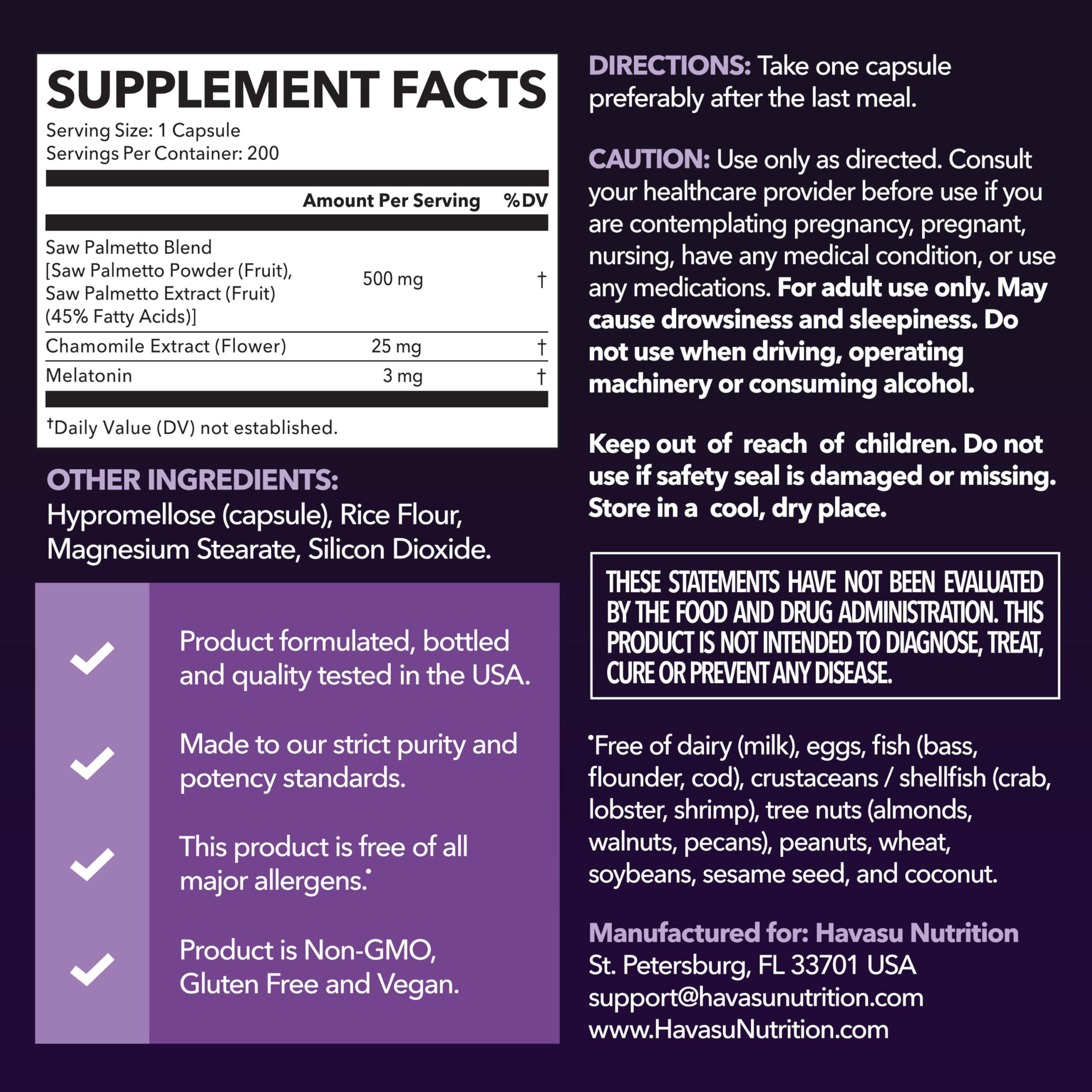 HAVASU NUTRITION cápsulas en primer plano, demuestra textura vegana y pureza