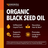 HAVASU NUTRITION textura del aceite líquido sin refinar que muestra pureza