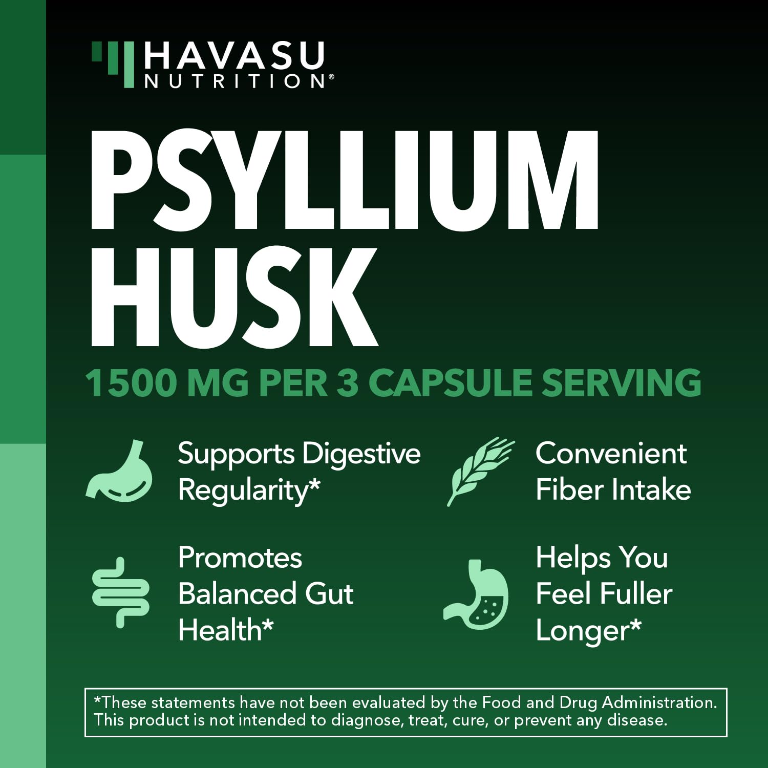 HAVASU NUTRITION cápsulas siendo tomadas con agua para conveniencia diaria