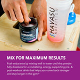HAVASU NUTRITION batido sin sabor mezclado con proteína para flexibilidad en recetas