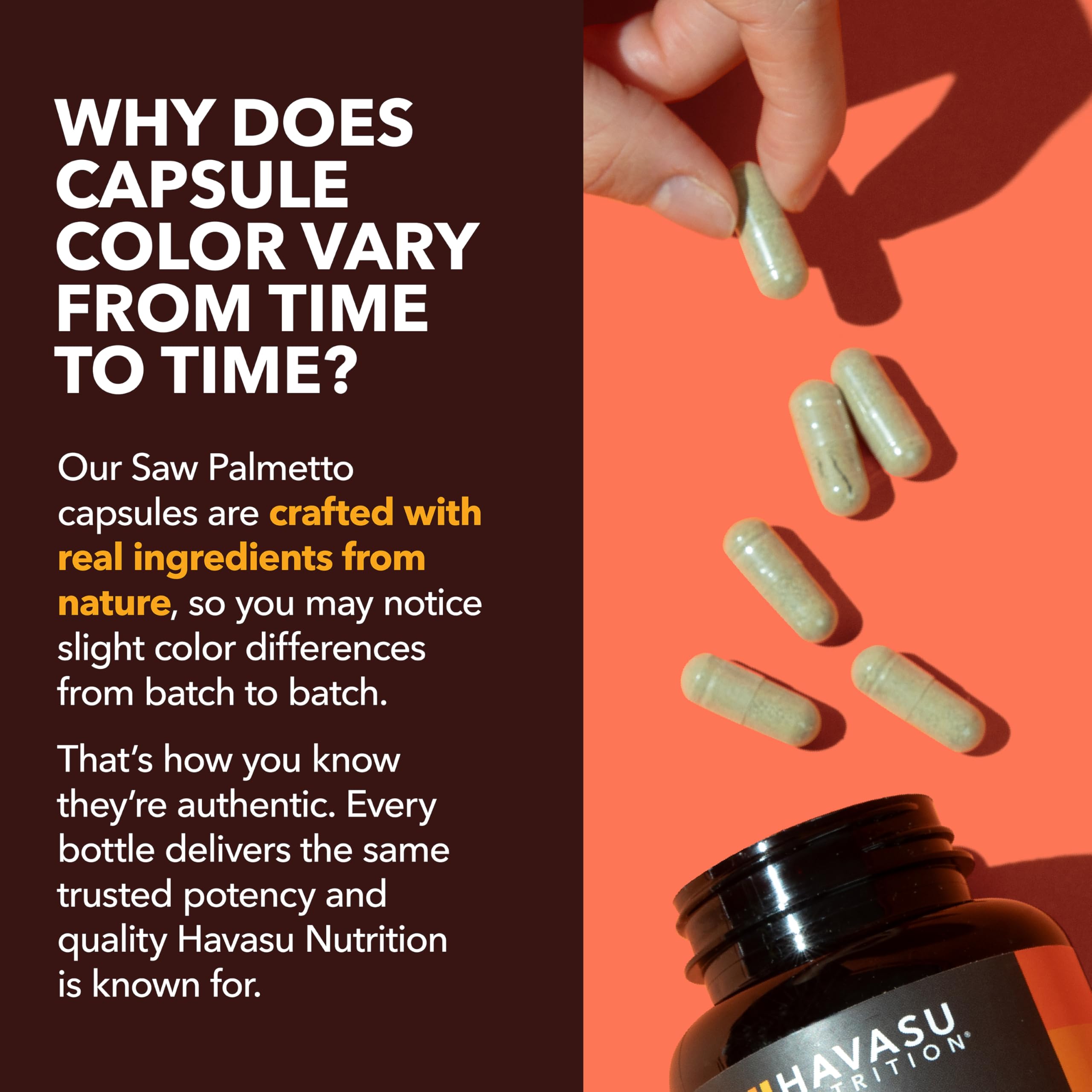 HAVASU NUTRITION etiqueta con dosis e ingredientes clave