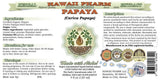 Hawaii Pharm primer plano de la textura del glicerito de papaya, muestra densidad y pureza