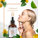 HBNO etiqueta con sello USDA que certifica marula orgánico y pureza