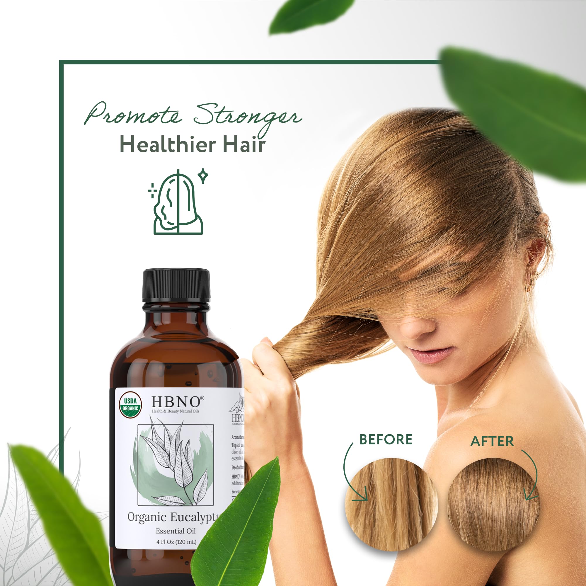 HBNO primer plano de etiqueta con sello USDA Certified Organic y OneCert