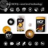 HCF cápsula abierta con microperlas que liberan nutrientes gradual