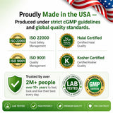 HCL HERBAL CODE LABS sello GMP indicando fabricación y control de calidad