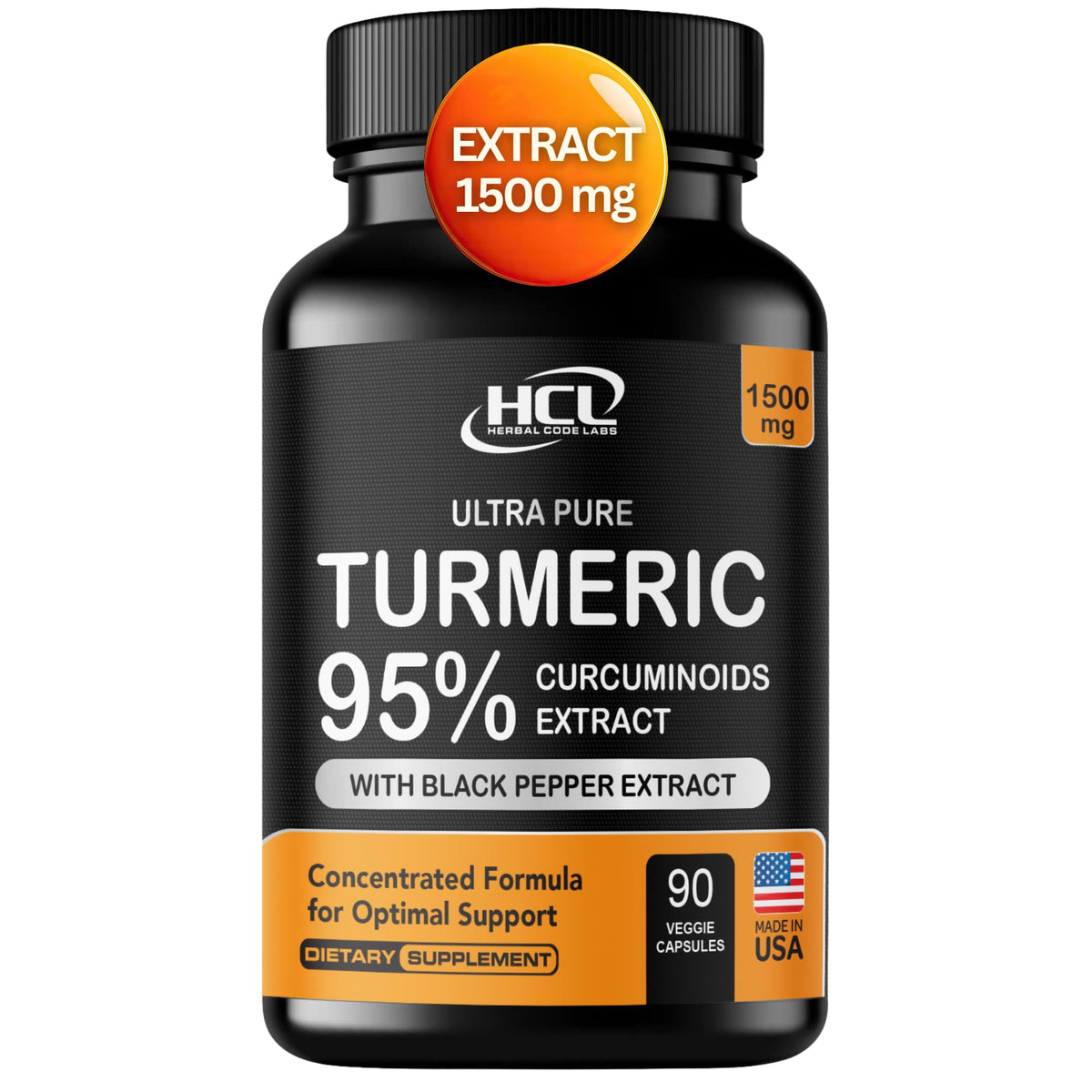 HCL HERBAL CODE LABS frente del envase mostrando etiqueta clara y dosis