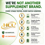 HCL HERBAL CODE LABS close de spirulina y chlorella para mostrar contenido natural