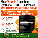 HCL HERBAL CODE LABS textura del polvo natural, fácil disolver