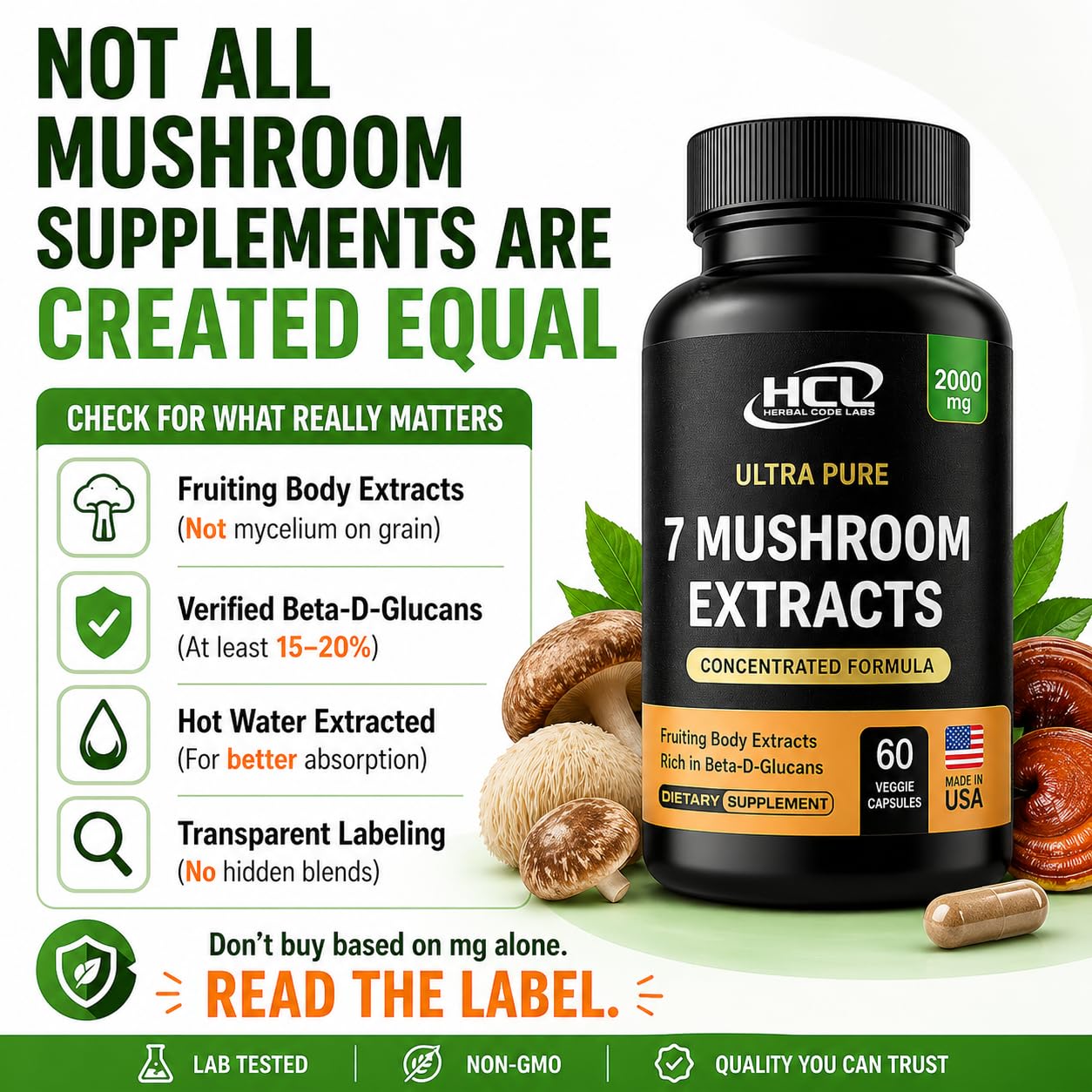 HCL HERBAL CODE LABS polvo de extracto textura concentrada y aspecto natural