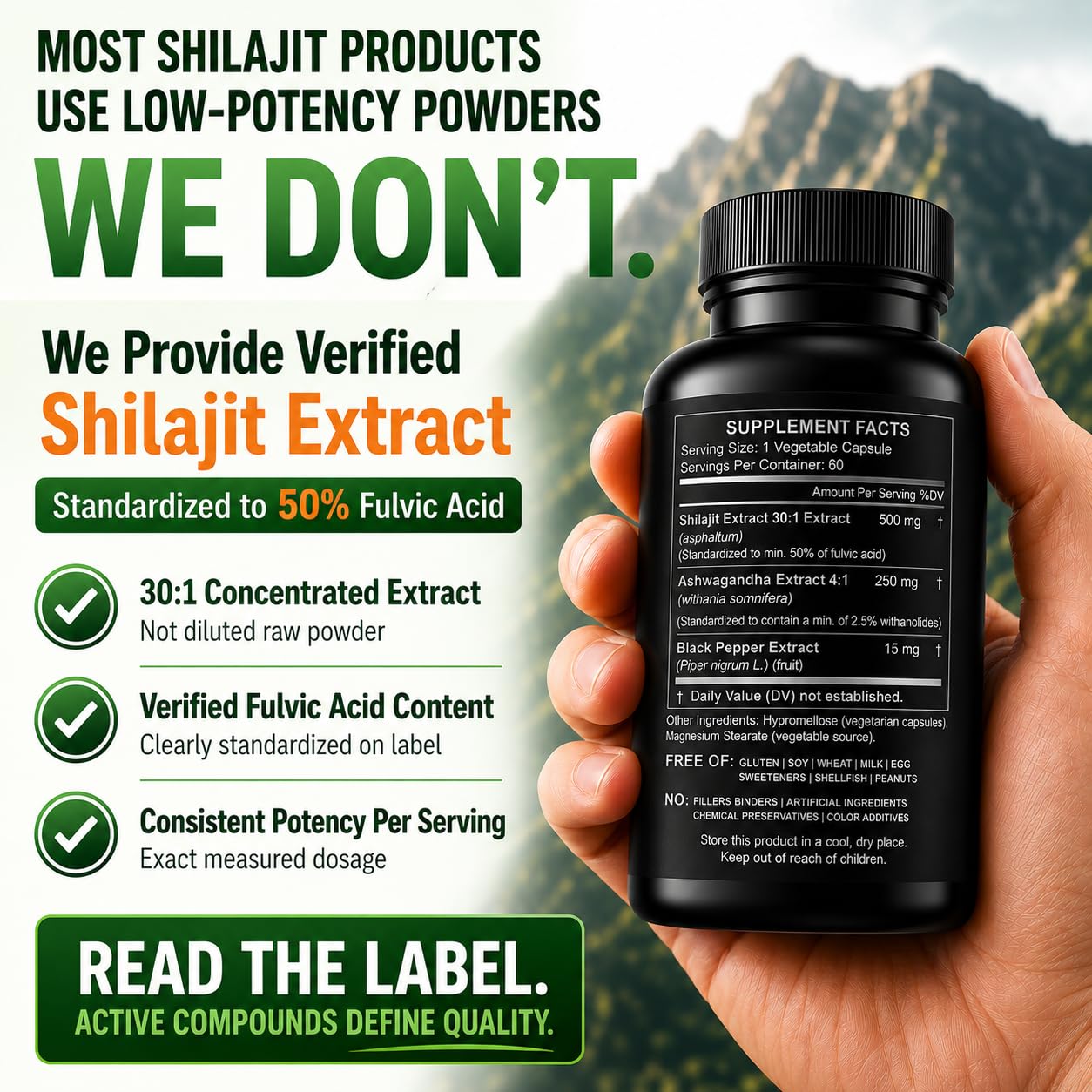 HCL HERBAL CODE LABS cápsula vegana abierta para ver tamaño y facilidad de ingestión