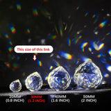 HDCRYSTALGIFTS comparación de tamaño 30mm en mano para referencia y escala
