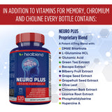 healblend mano sosteniendo la botella para visualizar tamaño real
