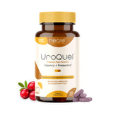 Heale UroQuel caja frontal mostrando el envase y beneficio para control vesical