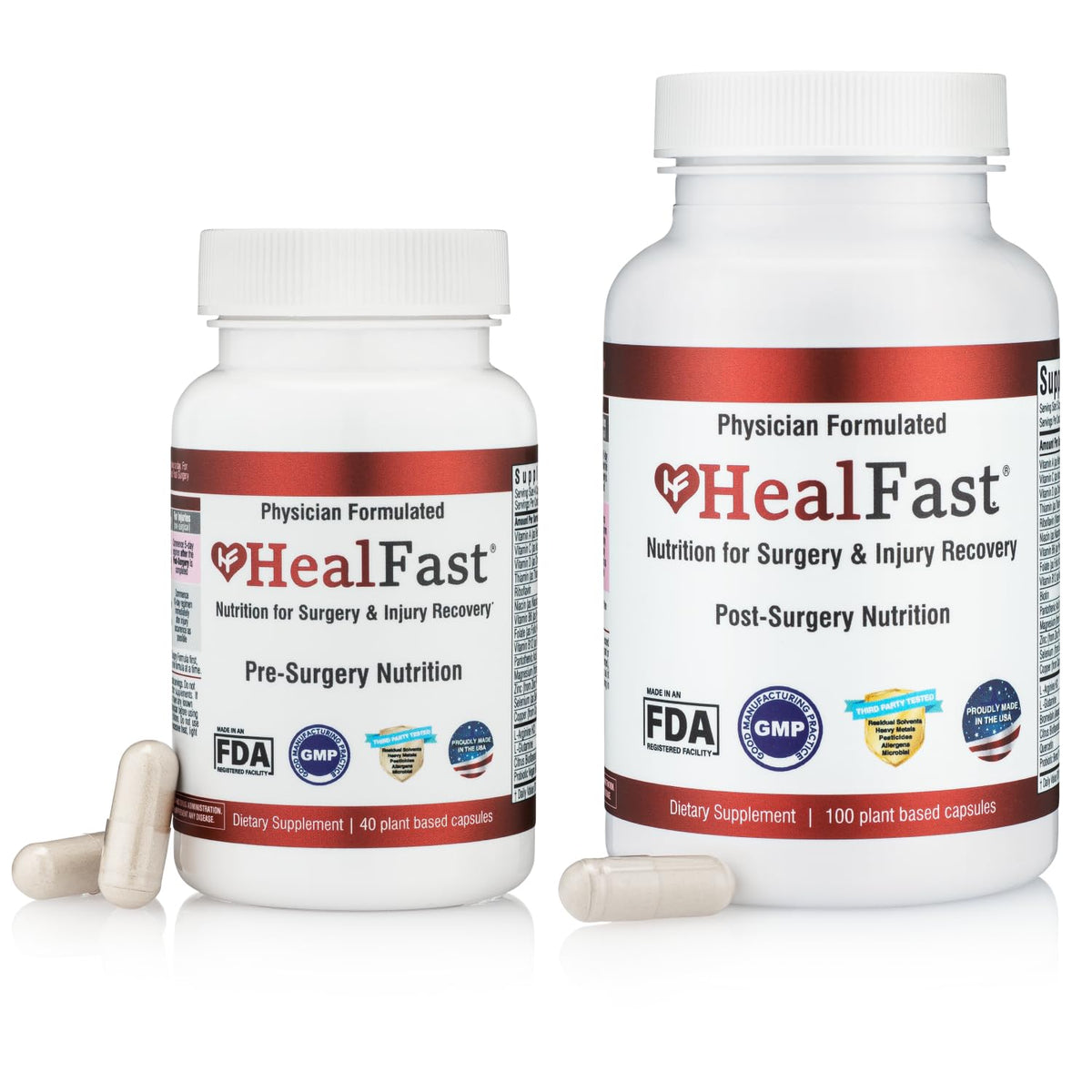 HealFast envase frontal mostrando la presentación y beneficios claros