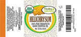 Healing Solutions etiqueta orgánica legible que destaca certificación y origen