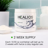 Persona usando Healios en enjuague, beneficio de aplicación cómoda y rápida