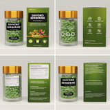 HealMeal instrucciones en el envase enfatizando dosis y recomendaciones de almacenamiento