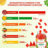 HEALOADING etiqueta con ingredientes y concentración de astaxantina visible