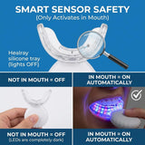 Persona usando Healray en boca para cuidado cómodo y manos libres