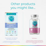 Health & Her multivitamínico en mesa de desayuno sugiriendo integración fácil