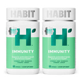 Health By Habit frente del envase Immunity mostrando la etiqueta clara y beneficios
