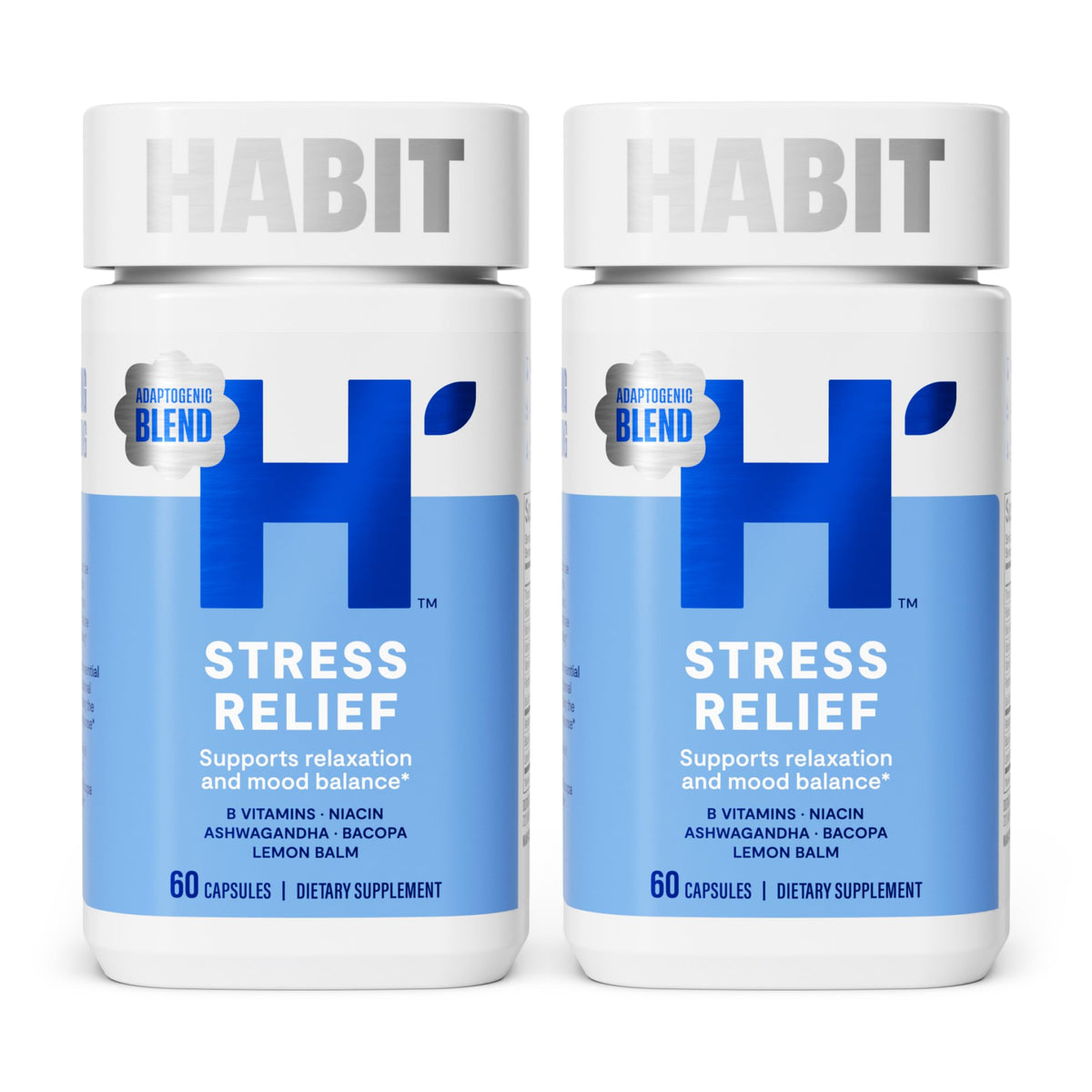Health By Habit frasco frontal mostrando el nuevo diseño y beneficios clave