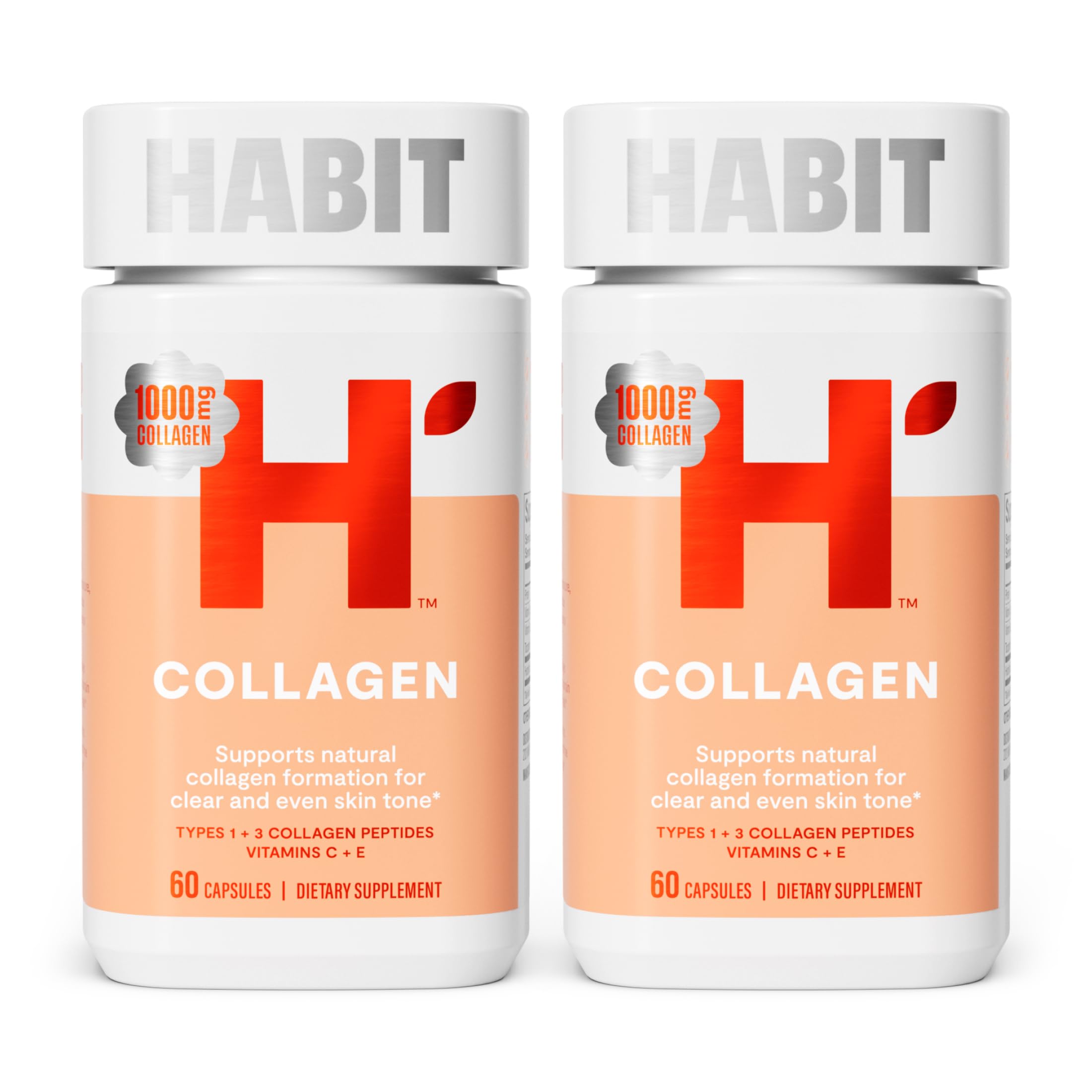 Health By Habit envase frontal mostrando pack doble y beneficios visibles