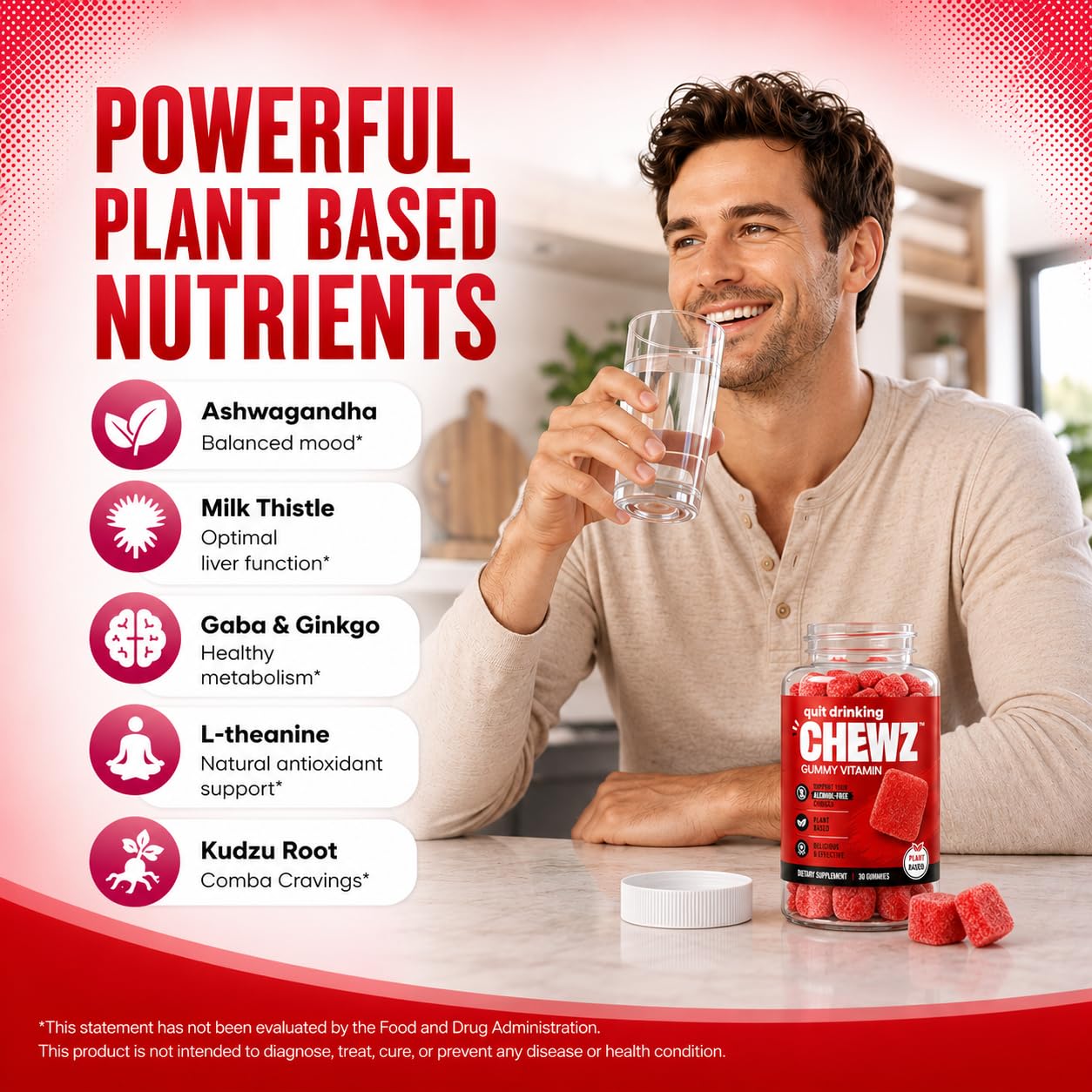 Health Chews etiqueta nutricional y lista de ingredientes para transparencia