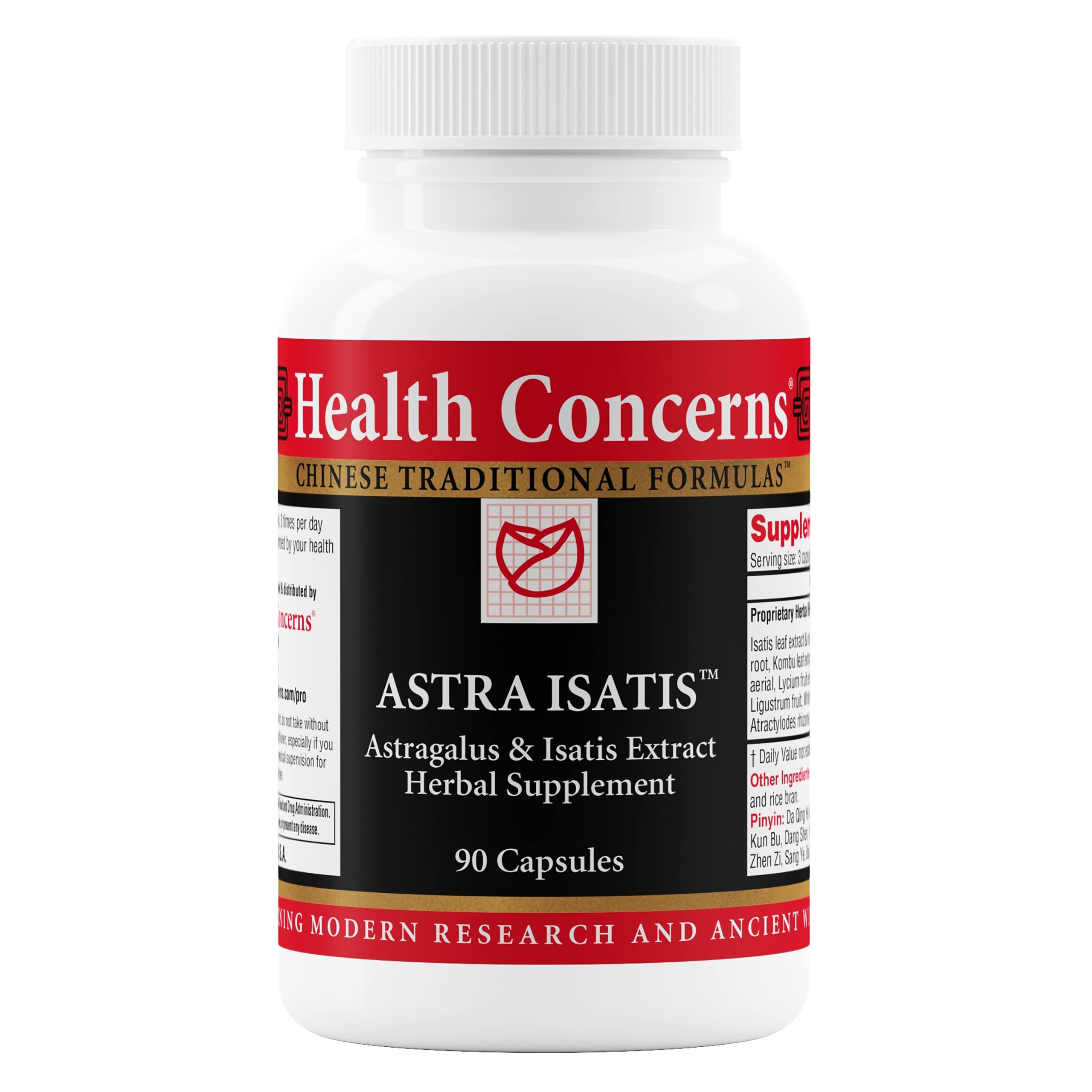 Health Concerns frasco frontal mostrando etiqueta clara y beneficios