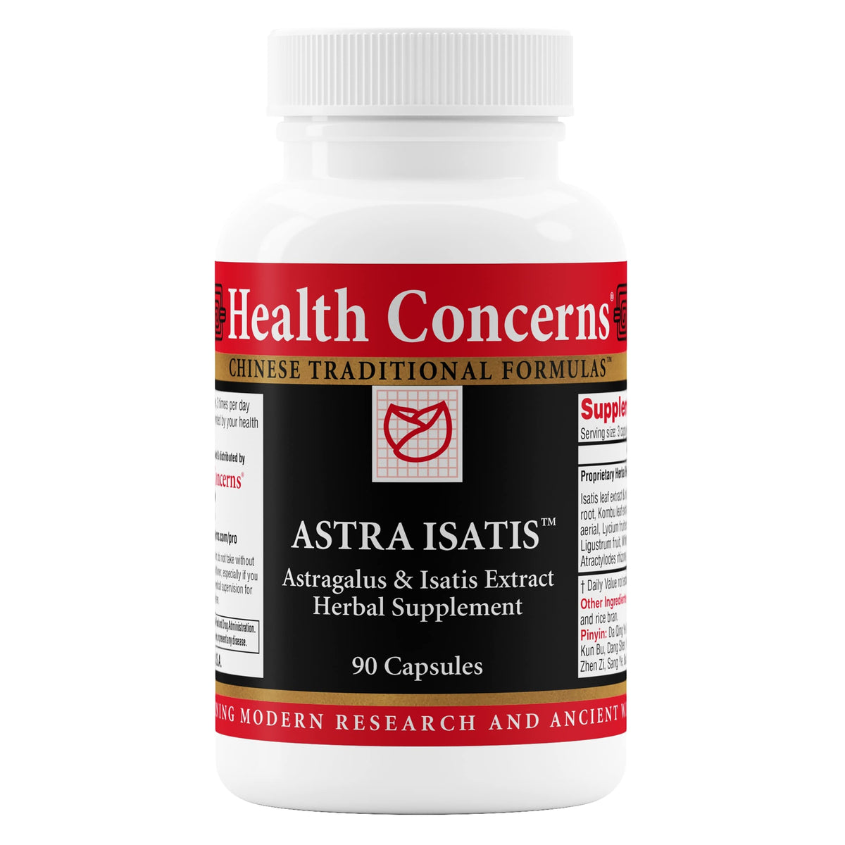 Health Concerns frasco frontal mostrando etiqueta clara y beneficios