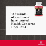 Health Concerns raíces secas de coptis e isatis mostrando origen herbal