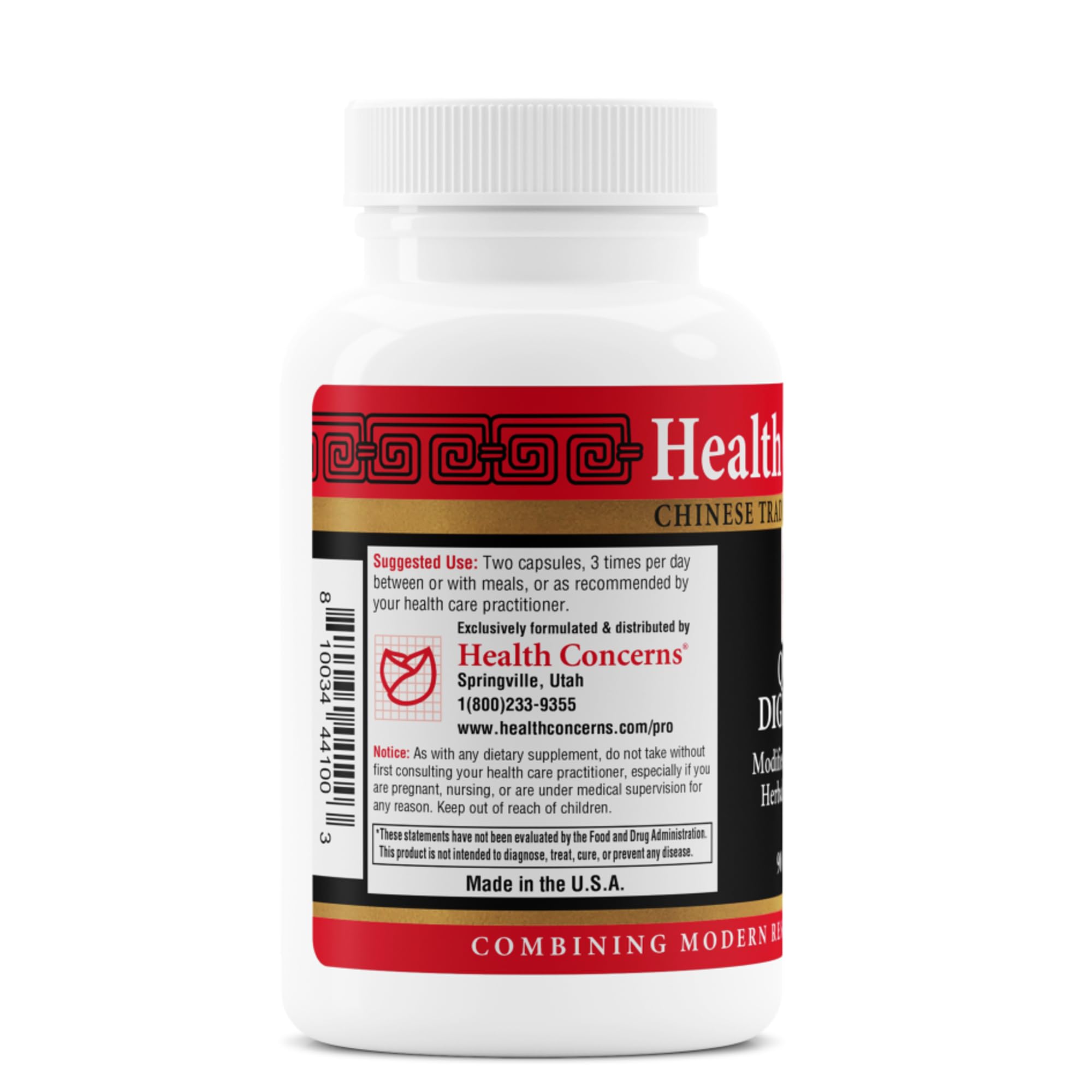 Health Concerns mezcla herbal en polvo destacando poria y magnolia, ingrediente tradicional