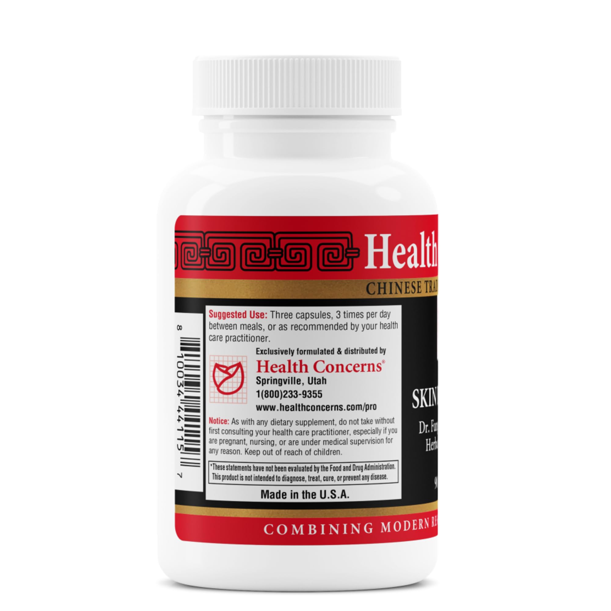 Health Concerns ingredientes secos agrupados que muestran origen herbal tradicional