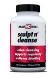HEALTH DIRECT botella frontal de Sculpt n' Cleanse mostrando etiquetado y beneficio de limpieza