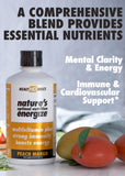 HEALTH DIRECT primer plano del líquido Energize resaltando textura y rápida absorción