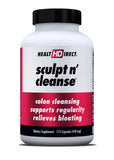HEALTH DIRECT frasco frontal Sculpt n' Cleanse mostrando presentación y beneficio digestivo