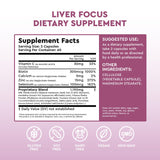 Health Focus JJ Smith detalle de la etiqueta con ingredientes clave y beneficios visibles