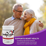 Health Guardian polvo sabor uva primer plano color atractivo