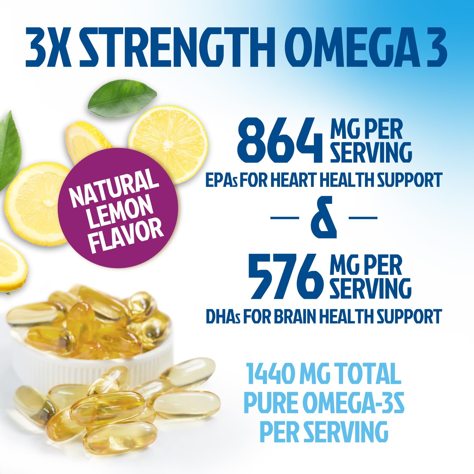 Health Nutrition Naturals botella abierta revela softgels listos para consumir