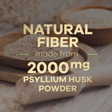 Health Nutrition Naturals closeup de ingredientes resaltando psyllium husk puro