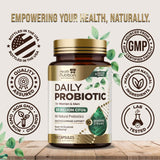 Health Nutrition Naturals cápsula en mano para mostrar tamaño y facilidad de ingerir