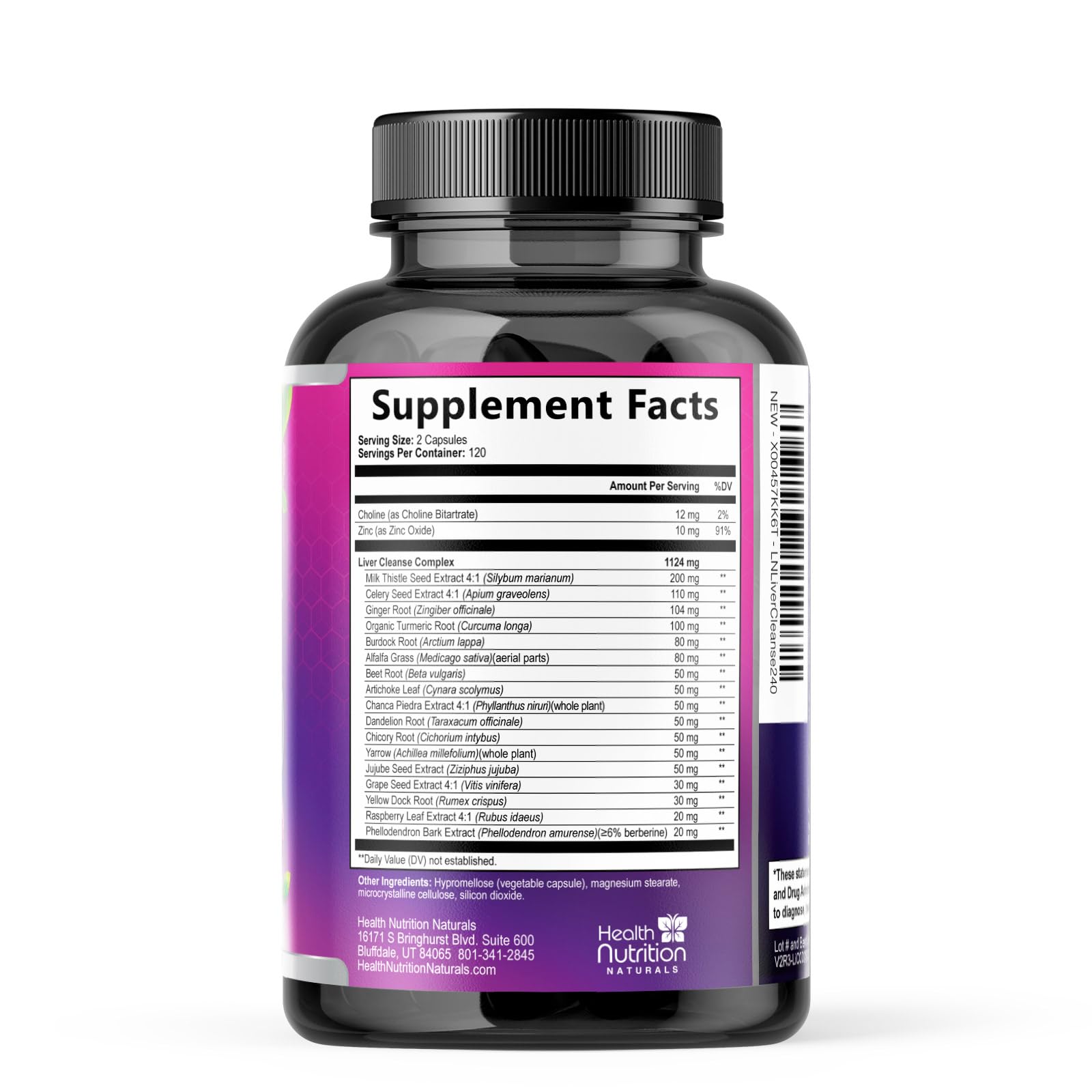 Health Nutrition Naturals envase sobre fondo neutro para imagen de producto limpia