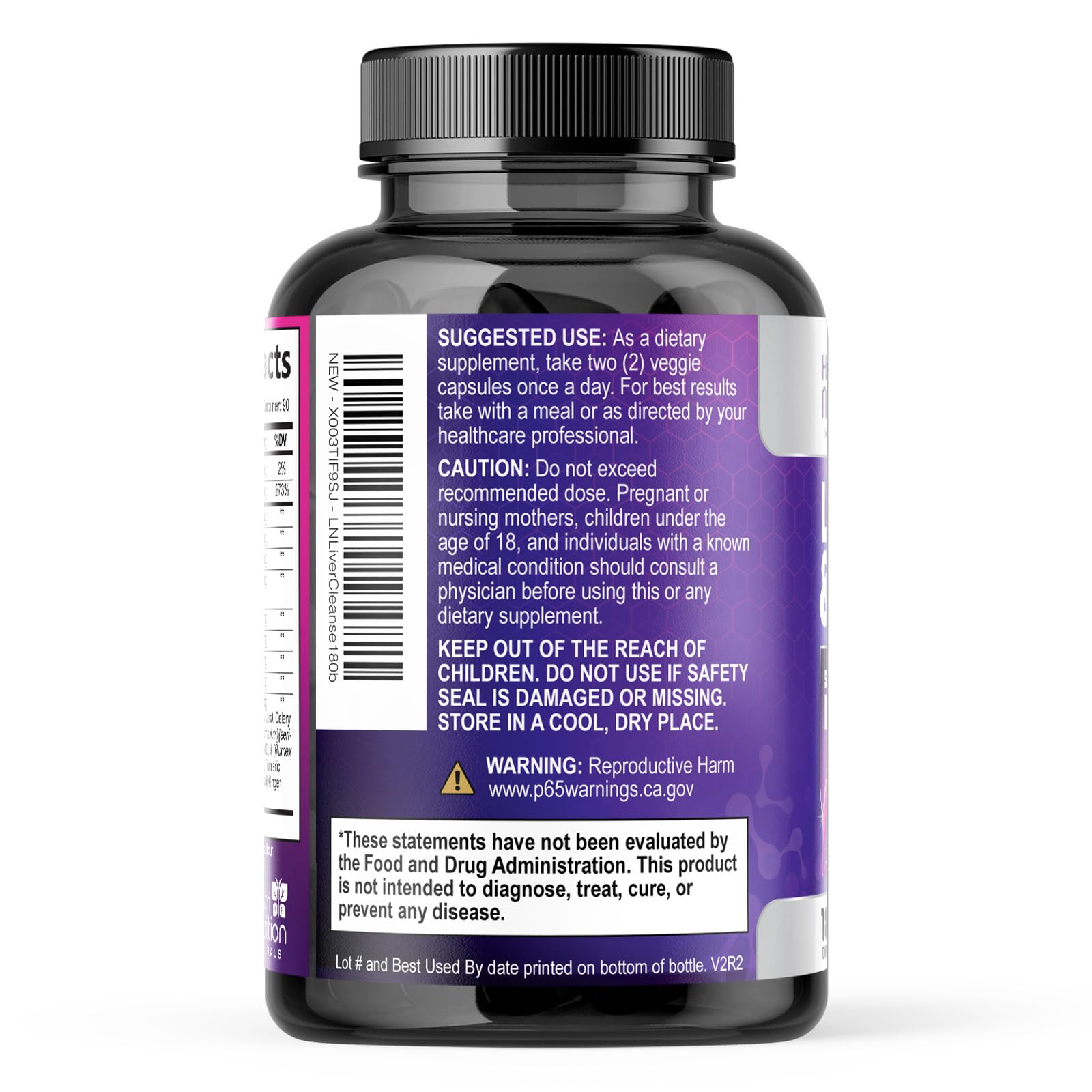 Health Nutrition Naturals frasco junto a alimentos saludables para contexto