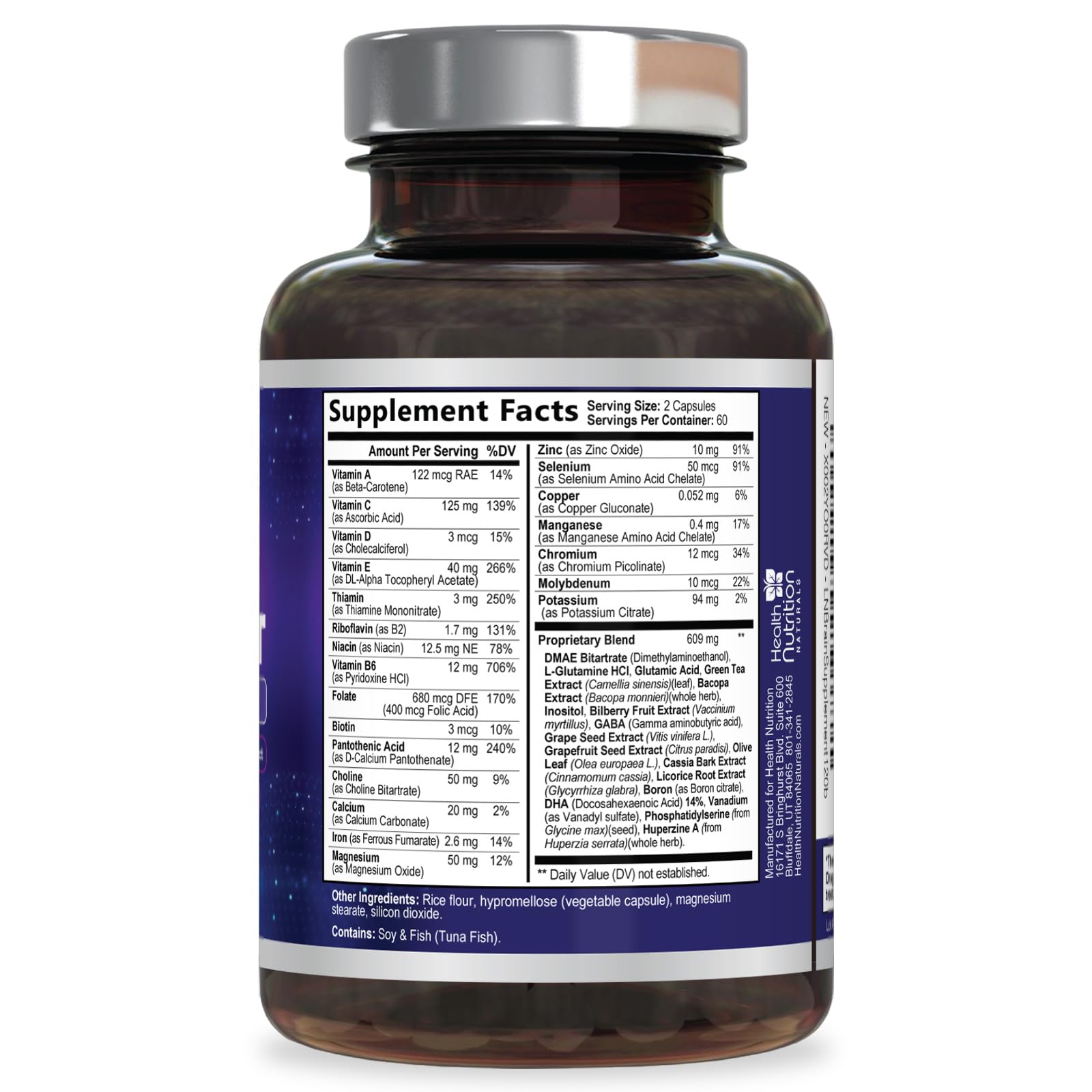 Health Nutrition Naturals estilo de vida activo mostrando beneficio en memoria y claridad