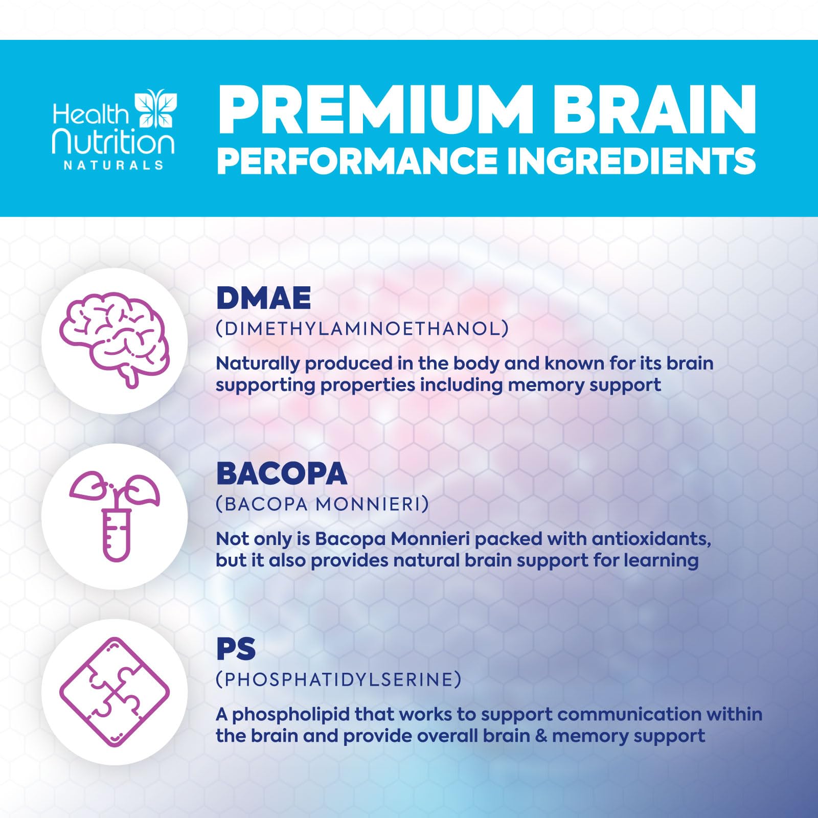 Health Nutrition Naturals etiqueta nutricional en detalle indicando vitaminas y minerales esenciales