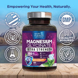 Health Nutrition Naturals etiqueta nutricional destacando 250 mg por porción y pureza